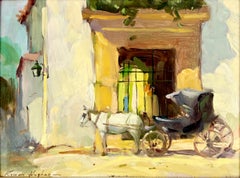 Carriage at Old Mexico Village Dress Shop oil painting