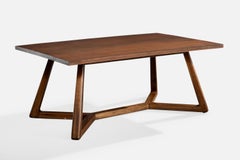 Harold Schwartz, Esstisch, Holz, USA, 1950er Jahre