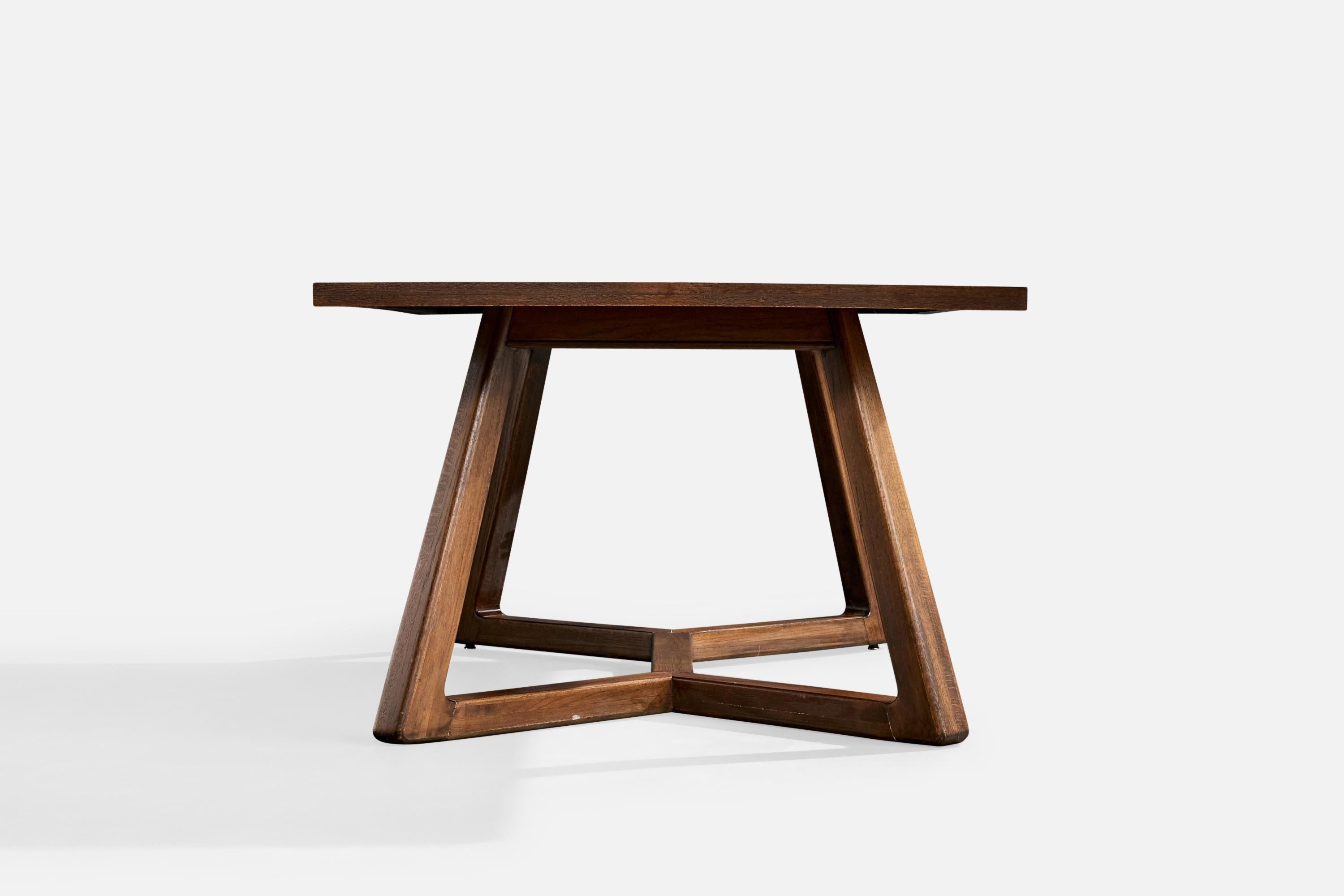 Harold Schwartz, Dining Table, Wood, USA, 1950s In Good Condition For Sale In High Point, NC