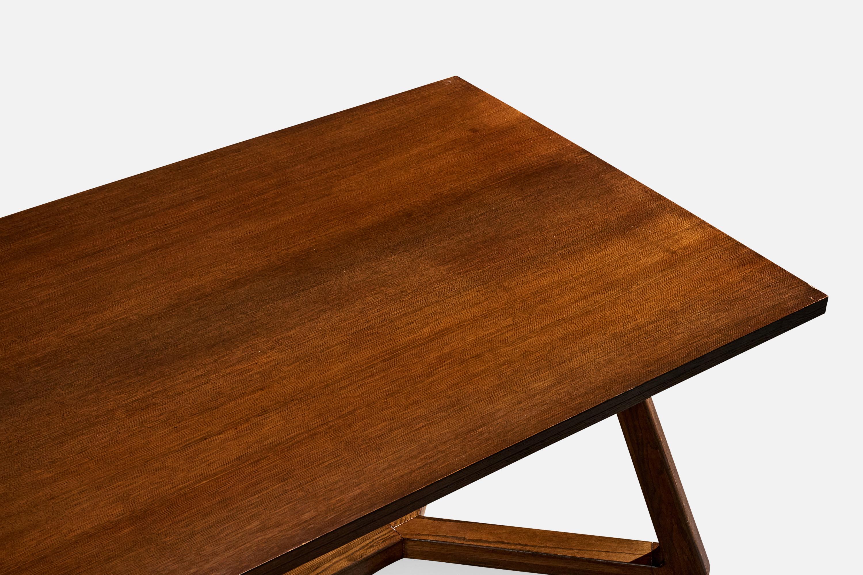Mid-20th Century Harold Schwartz, Dining Table, Wood, USA, 1950s For Sale