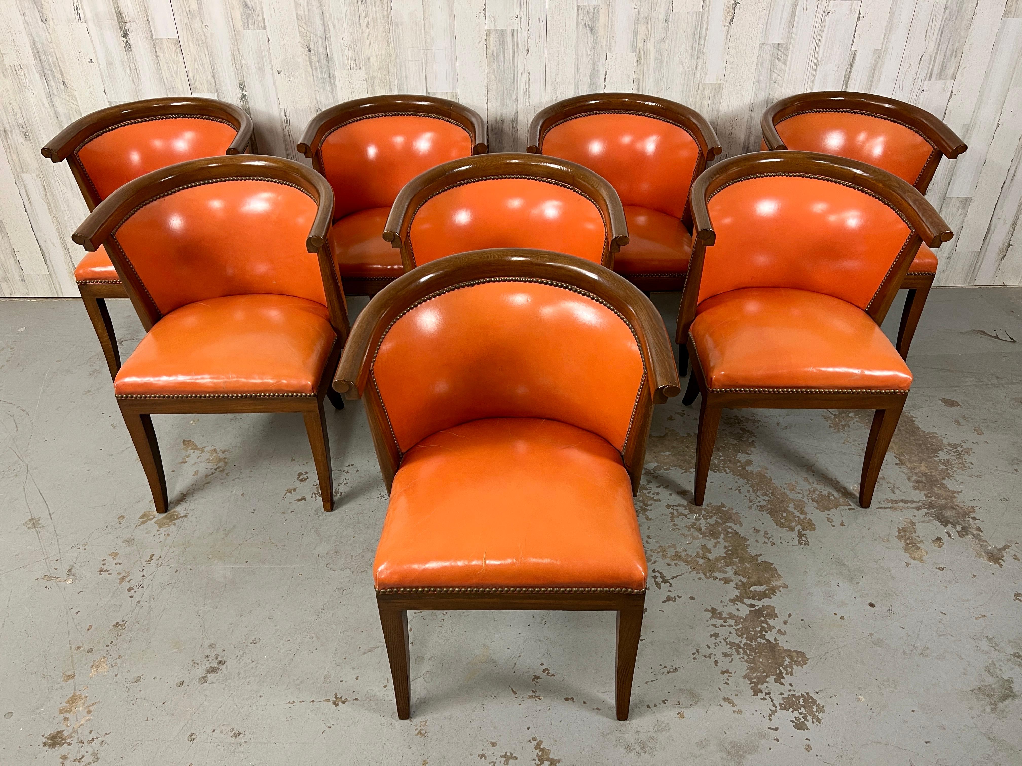 Mid-Century Modern Harold Schwartz for Romweber 8 Dining Chairs