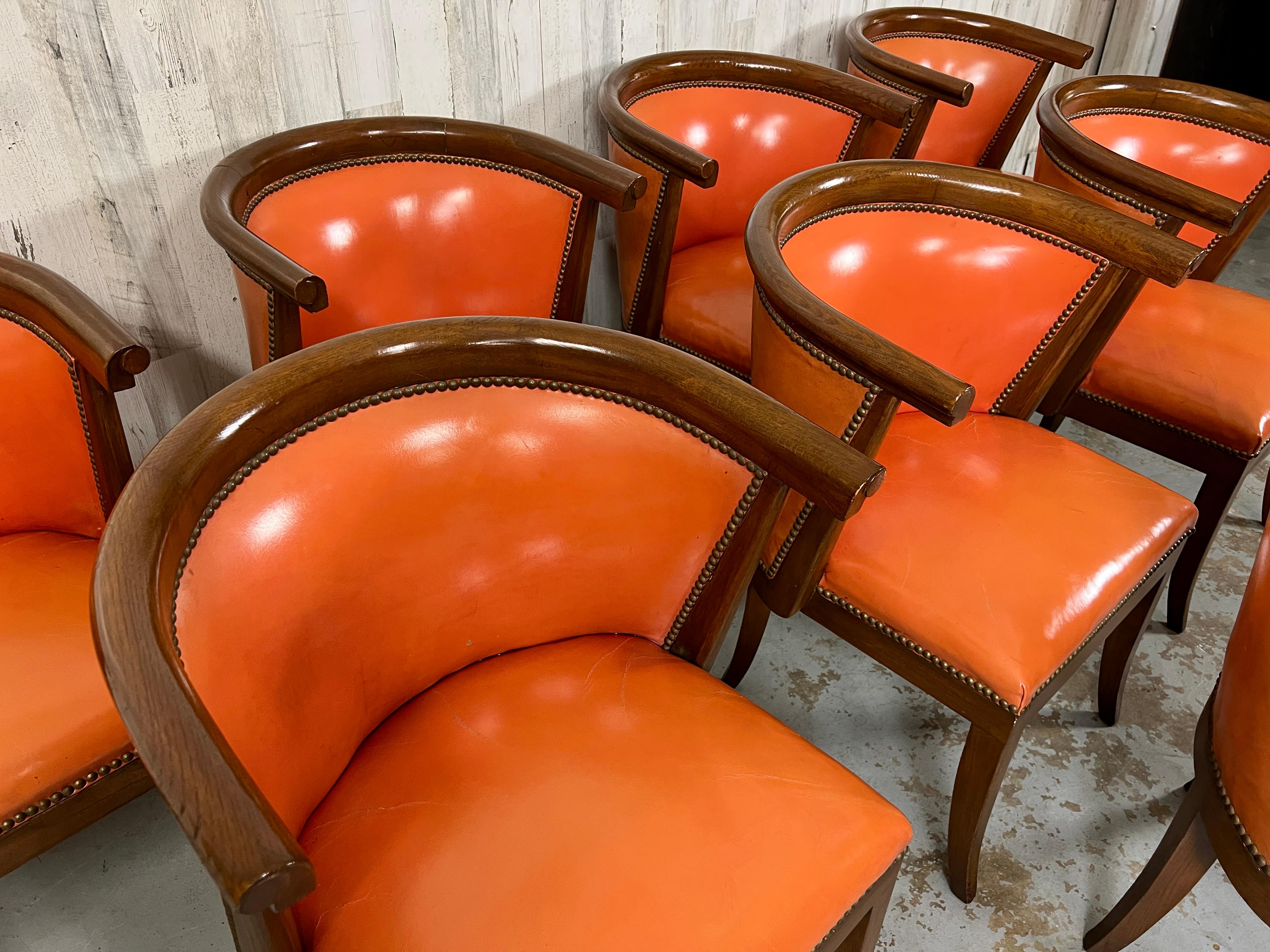 Harold Schwartz for Romweber 8 Dining Chairs In Good Condition In Denton, TX