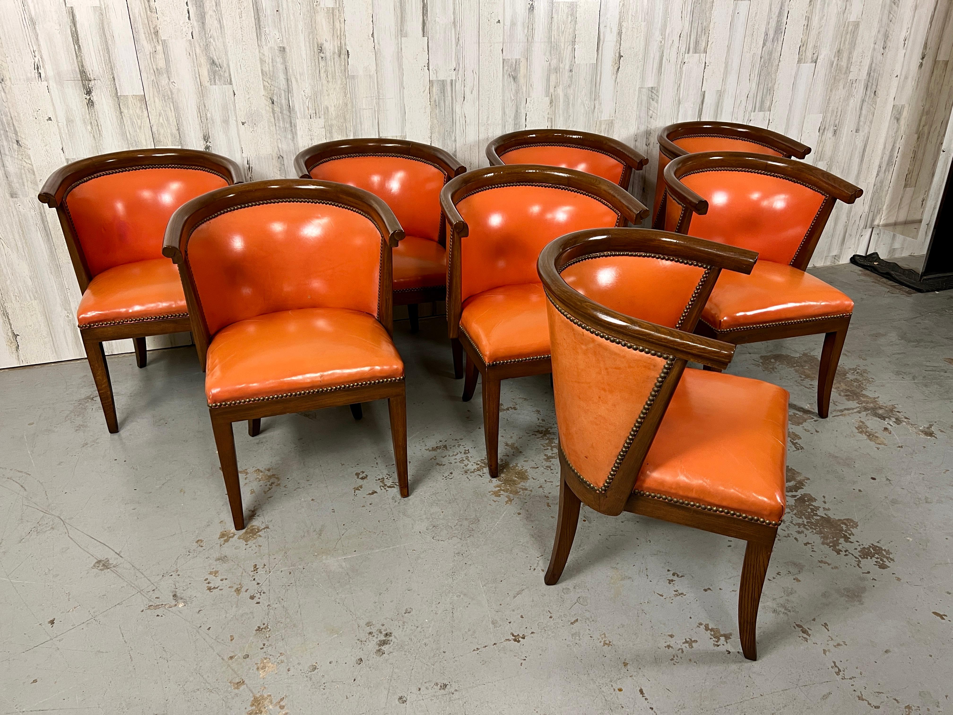 20th Century Harold Schwartz for Romweber 8 Dining Chairs