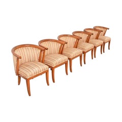 Harold Schwartz per Romweber Poltroncine da pranzo moderne di Oak, set di sei