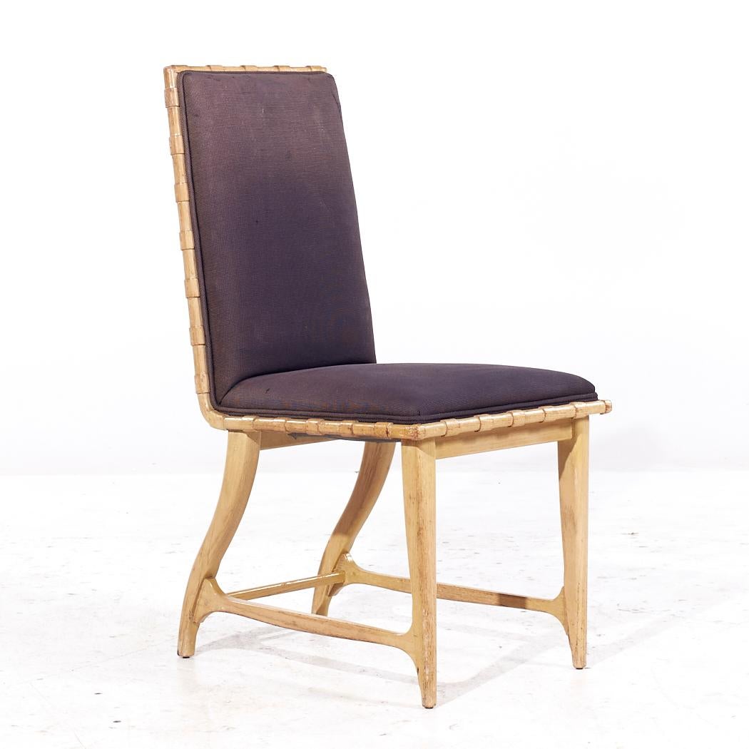 American Harold Schwartz for Romweber Mid Century Oak Dining Chairs - Set of 6 For Sale
