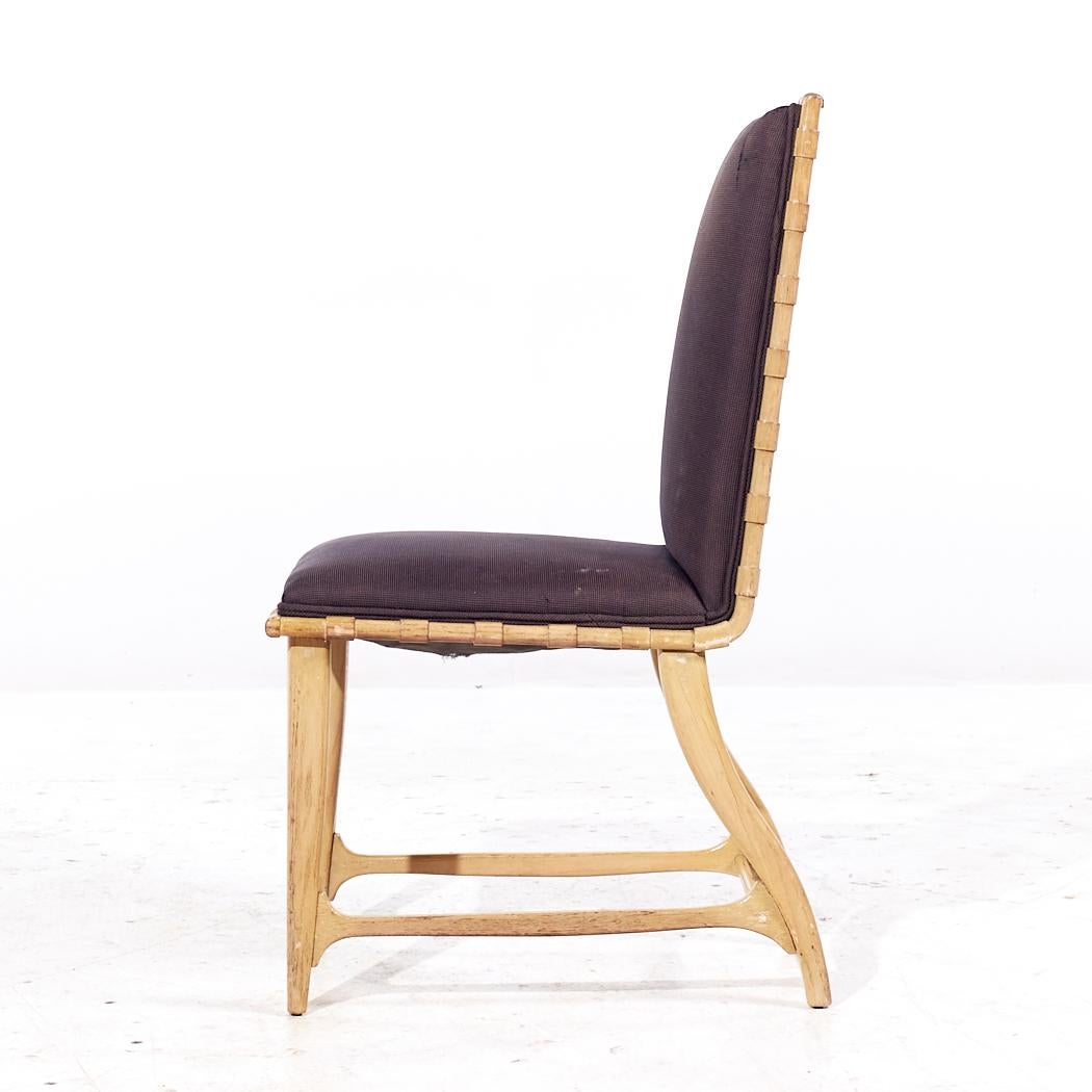 Harold Schwartz for Romweber Mid Century Oak Dining Chairs - Set of 6 For Sale 2
