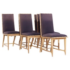 Chaises de salle à manger en chêne du milieu du siècle dernier Harold Schwartz pour Romweber - Lot de 6