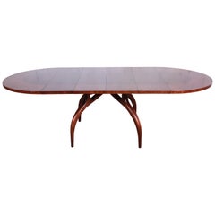 Harold Schwartz for Romweber Spider Leg Extension Dining Table, Newly Restored