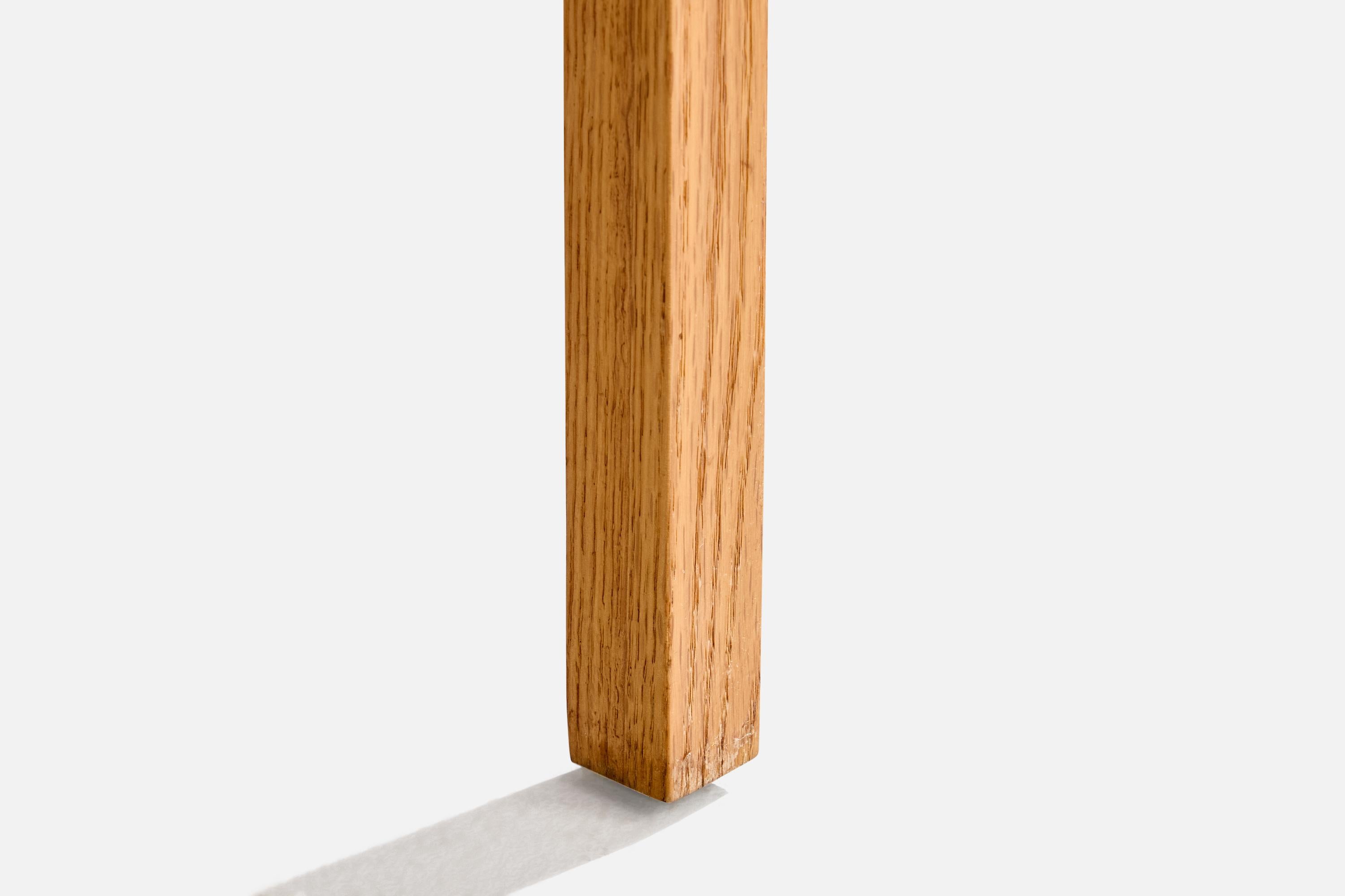 Harold Schwartz, Nightstands, Oak, Leather, USA, 1950s 5