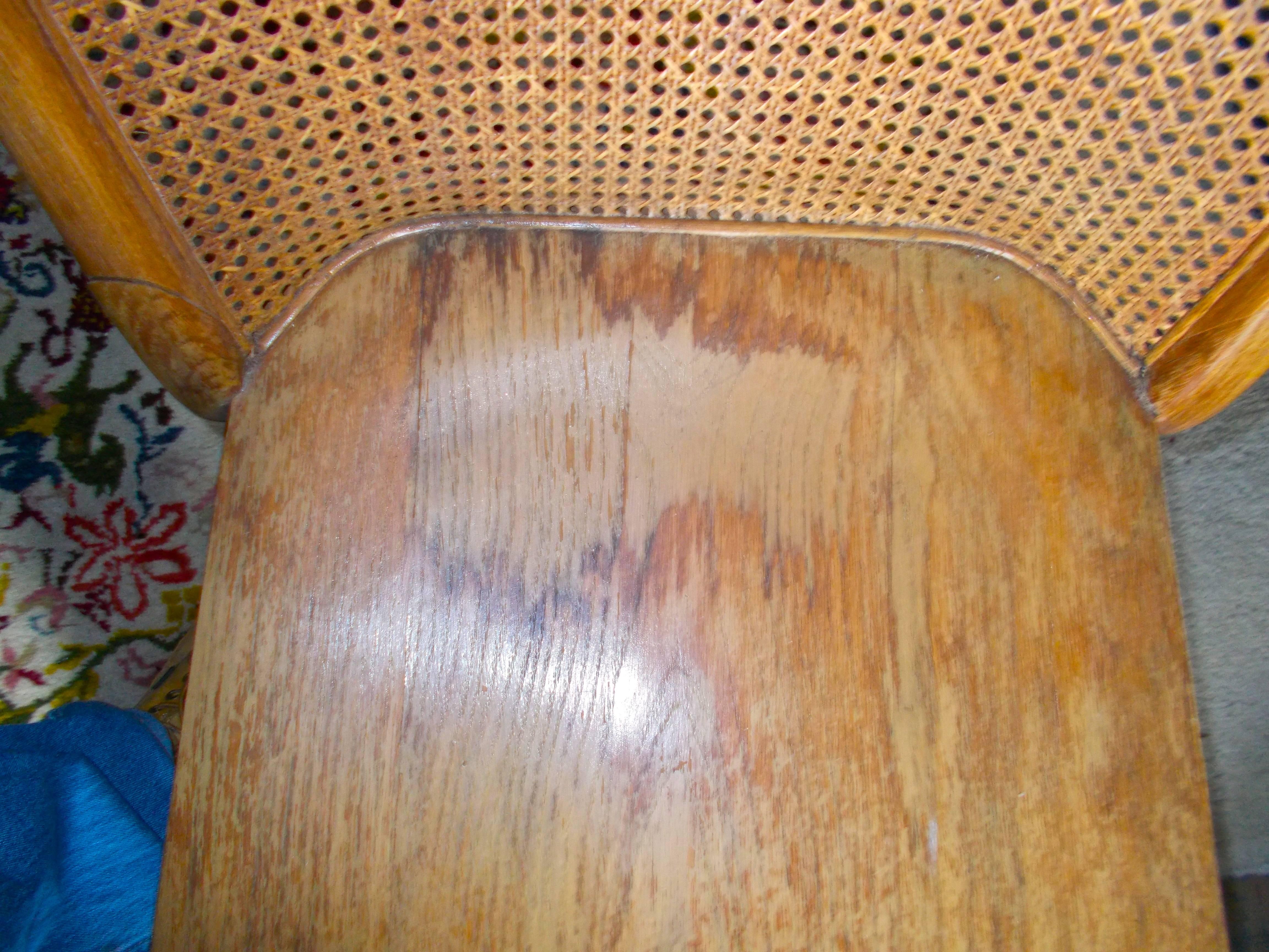 Harold Schwartz Oak Armchair Rom Weber Manufacture In Good Condition In Sharon, CT