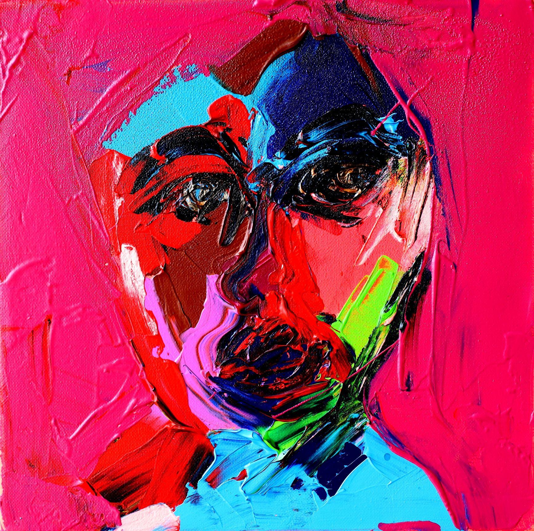 Sans titre - Man of Color Series, peinture, acrylique sur toile - Painting de Harold Smith