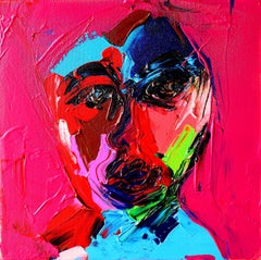 Untitled - Man of Color Series, Gemälde, Acryl auf Leinwand