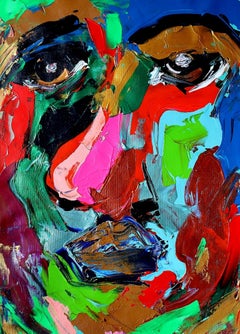 Ohne Titel (Man of Color Series), Gemälde, Acryl auf Leinwand