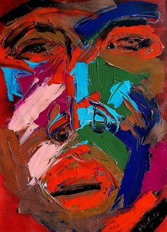 Untitled (Man of Color Series), Painting, Acrylic on Canvas