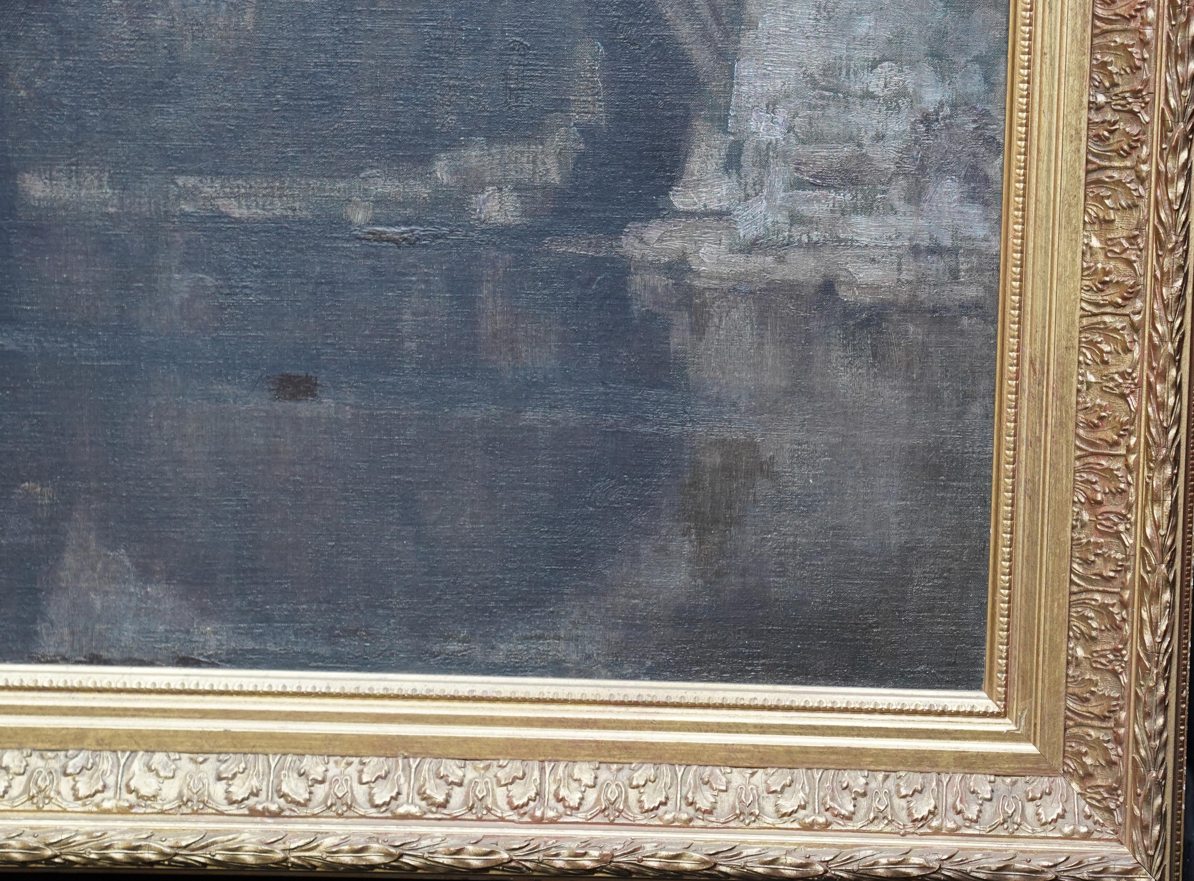 Ponte di Alcantara Toledo - Pittura ad olio di un paesaggio spagnolo di arte vittoriana britannica in vendita 4