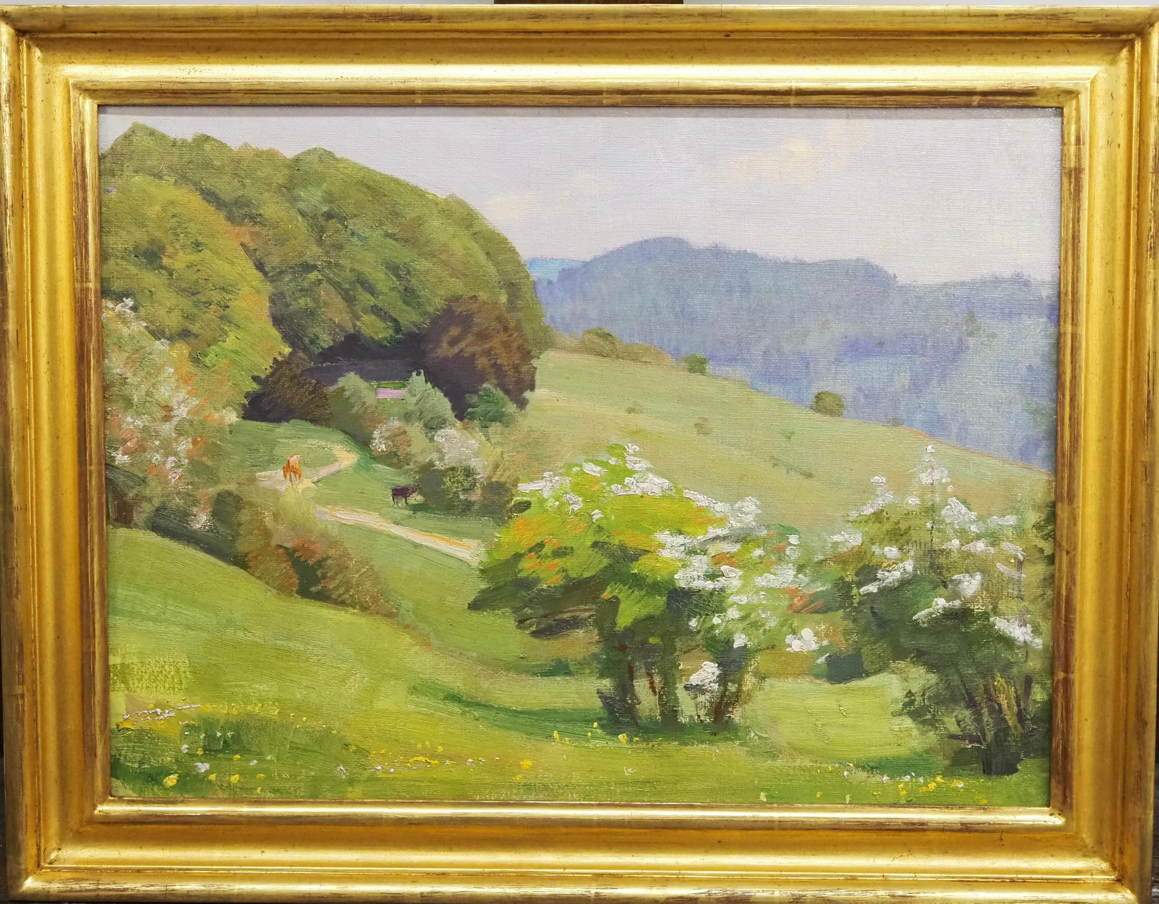 Landscape Painting Harold Speed - Paysage au printemps