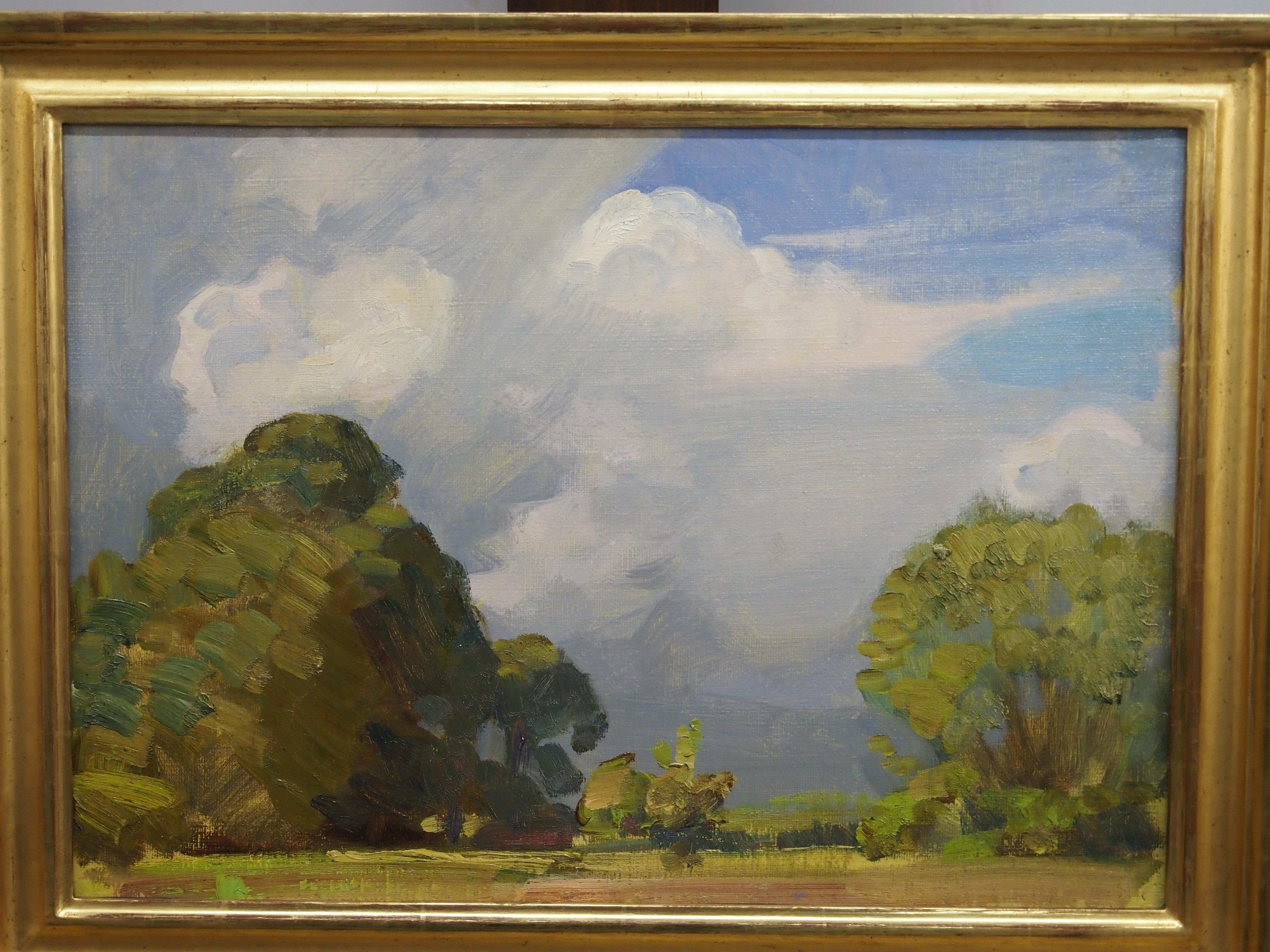 Landscape Study - Post-Impressionist Painting by Harold Speed
