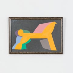 Spielzeugpferd „Ohne Titel“, Kanada, 1979 Gouache und Tinte auf Papier