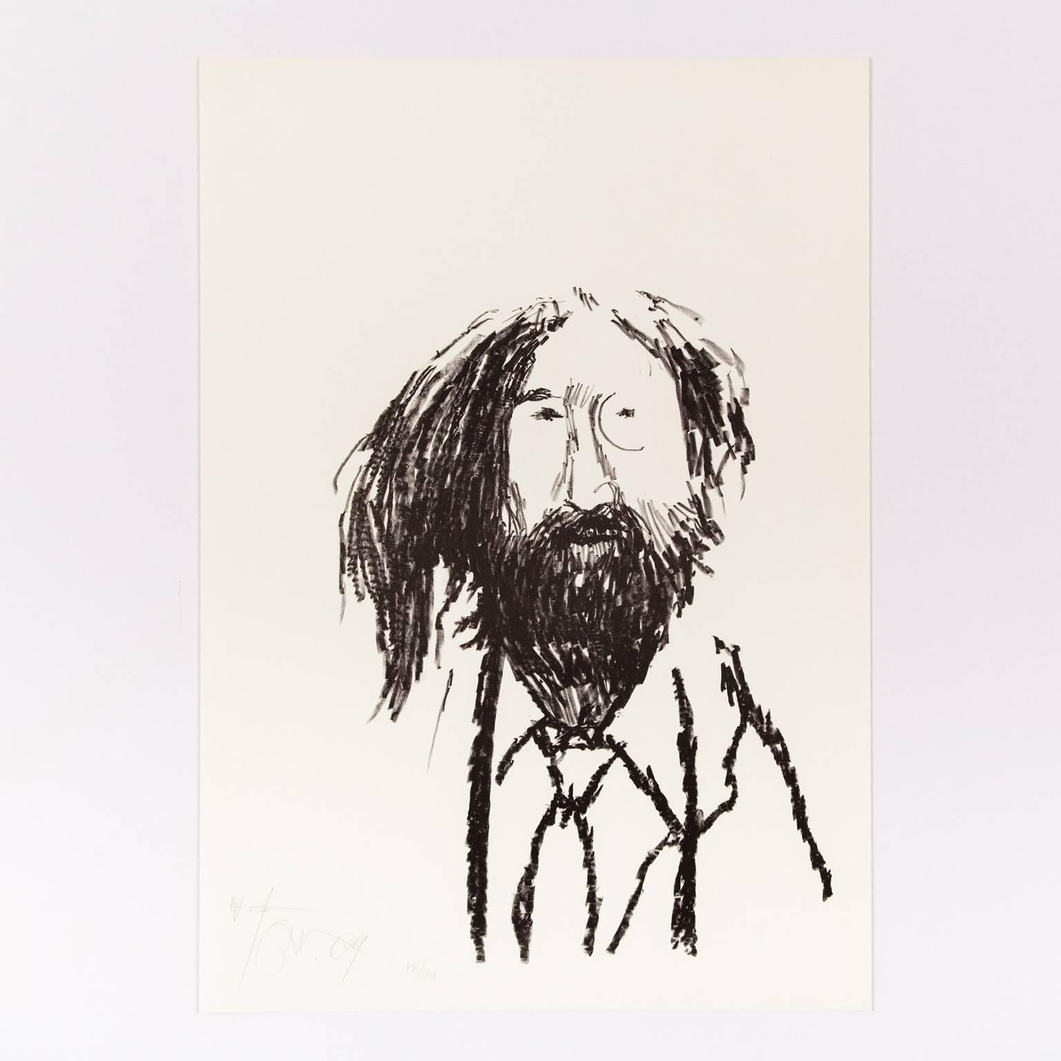 Von allen „Superstar“-Druckwerken von Harold Town (1924-1990) gehört sein Doppelporträt von John Lennon und Yoko Ono zu den ikonischsten und charmantsten. 

Im Jahr 1969:: dem Jahr:: in dem diese Lithographie entstand:: war für das Paar eine
