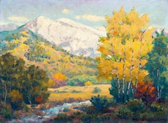 Blanca (Colorado Mountain Landscape Painting - Snow, Creek and Autumn Coloring)