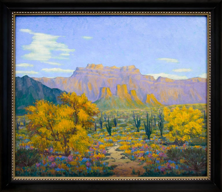 Harold Vincent Skene Desert Gold, Southwestern Landscape Paintings