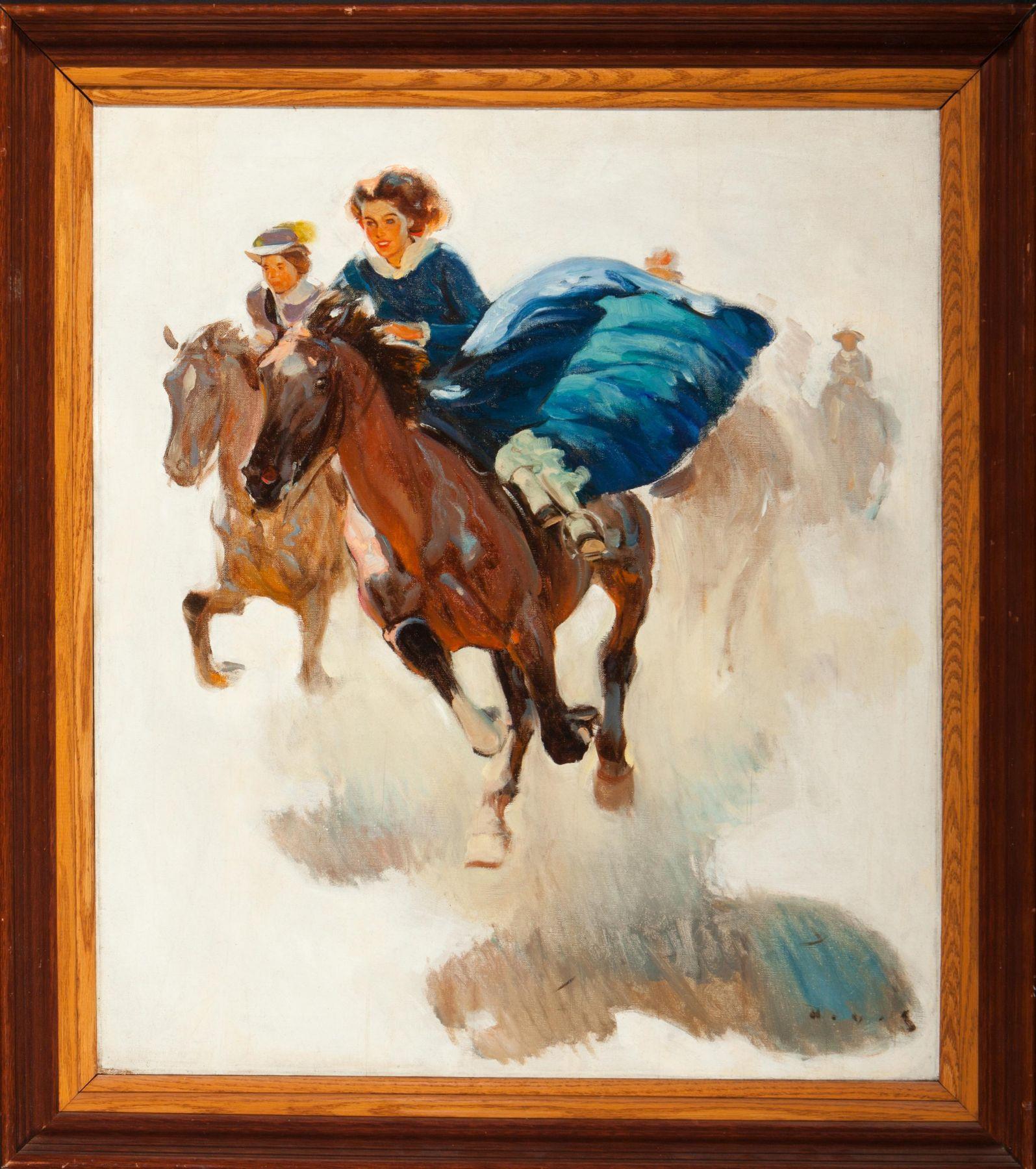 The Race - Painting by Harold von Schmidt