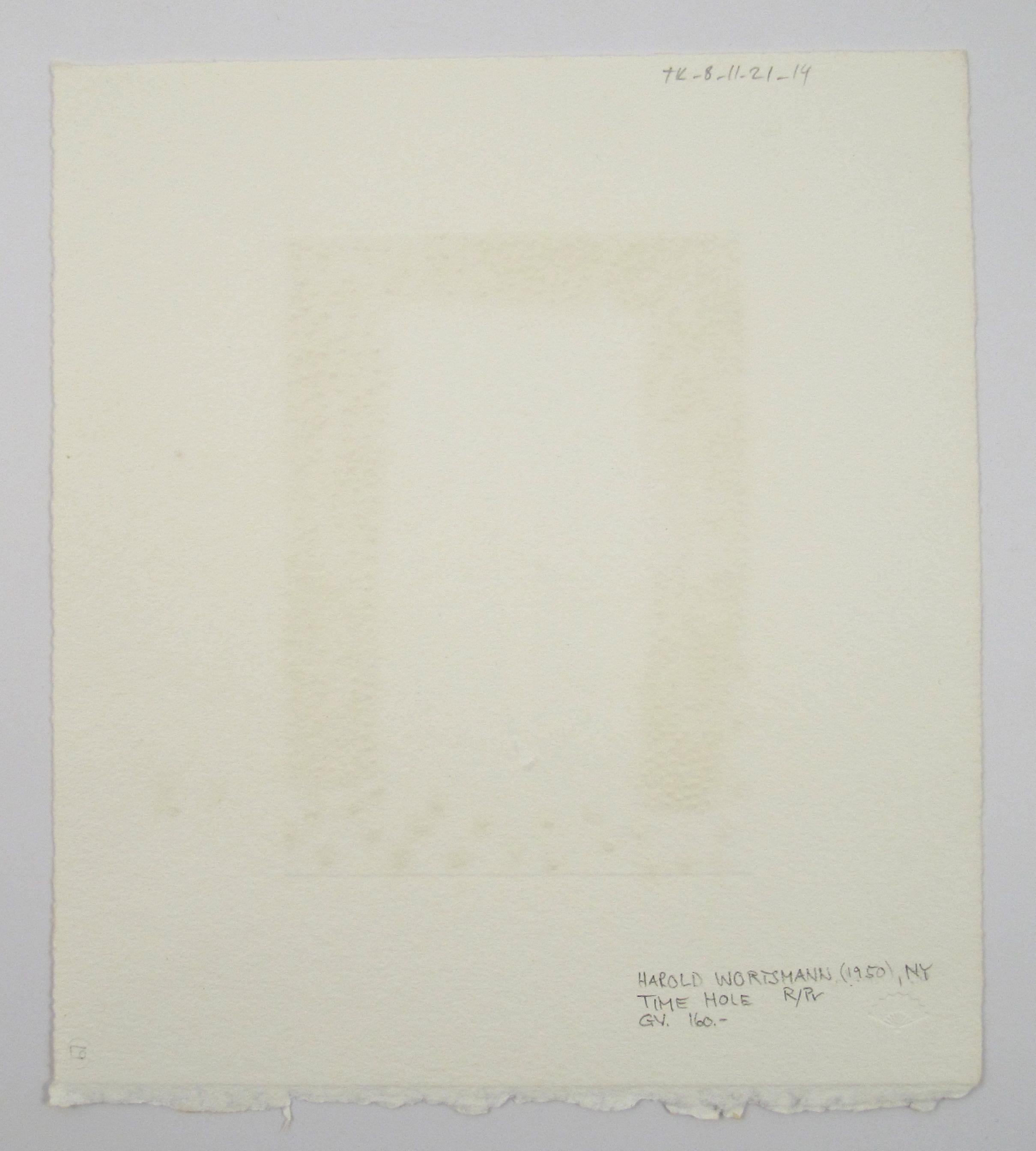 Harold Wortsmann (USA,  1950) - Limited Colored Engraving 16/20 - Time Hole For Sale 2
