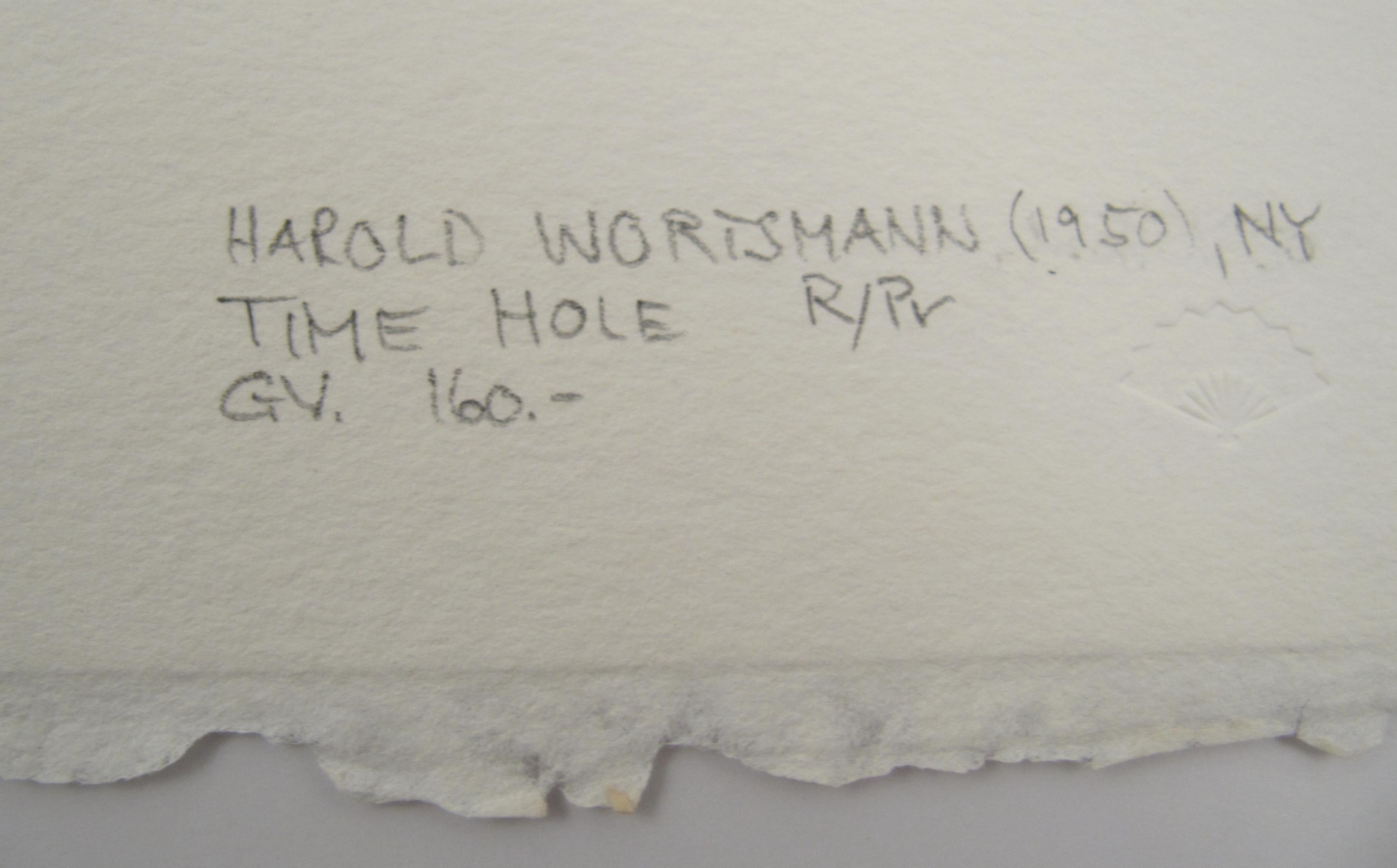 Harold Wortsmann (USA,  1950) - Limited Colored Engraving 16/20 - Time Hole For Sale 3