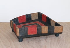 "ALTAR", sculpture, clay, ceramic, abstract, contemporary, tribal, pattern, mark