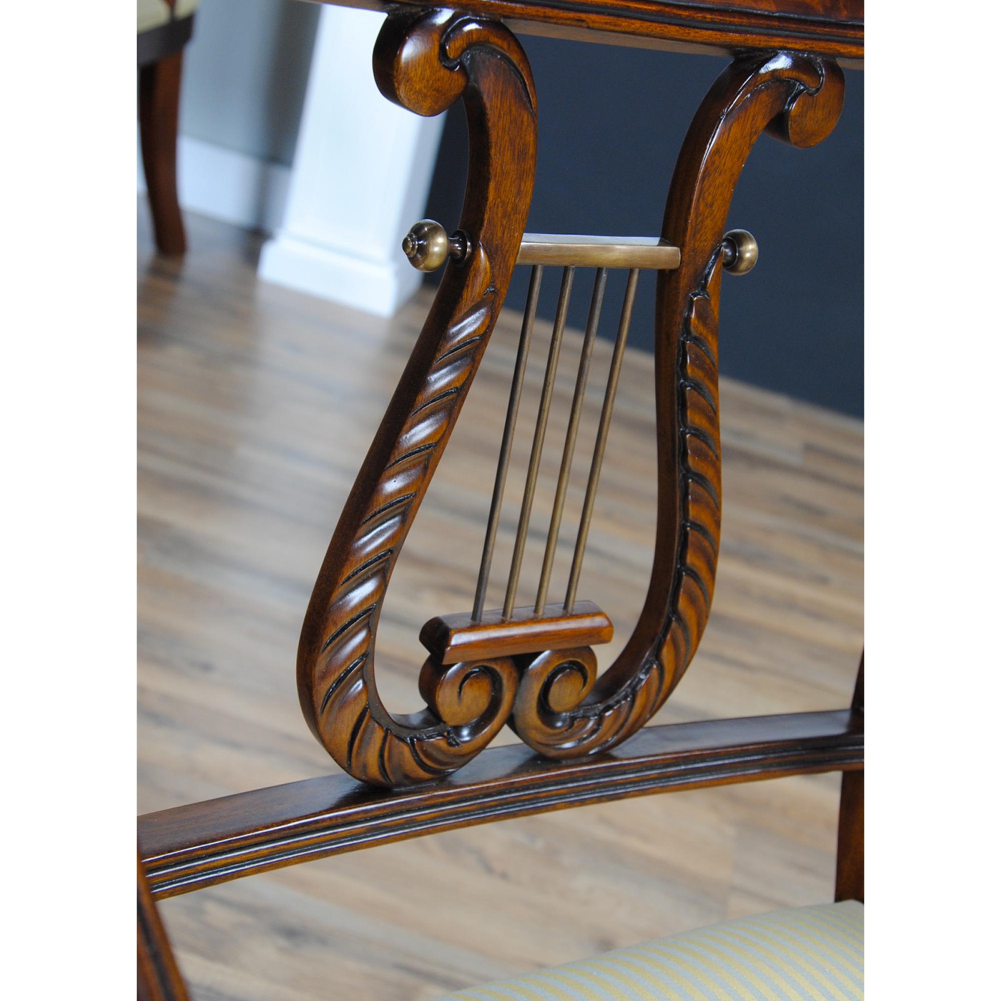 Harp Back Chairs, Set of 10 For Sale 3