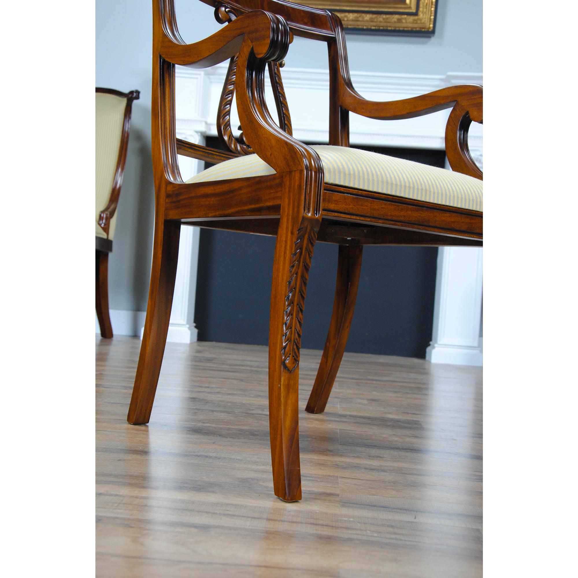 Harp Back Chairs, Set of 10 For Sale 4