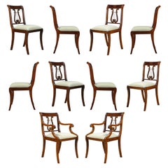 Harp Back Chairs, Set of 10