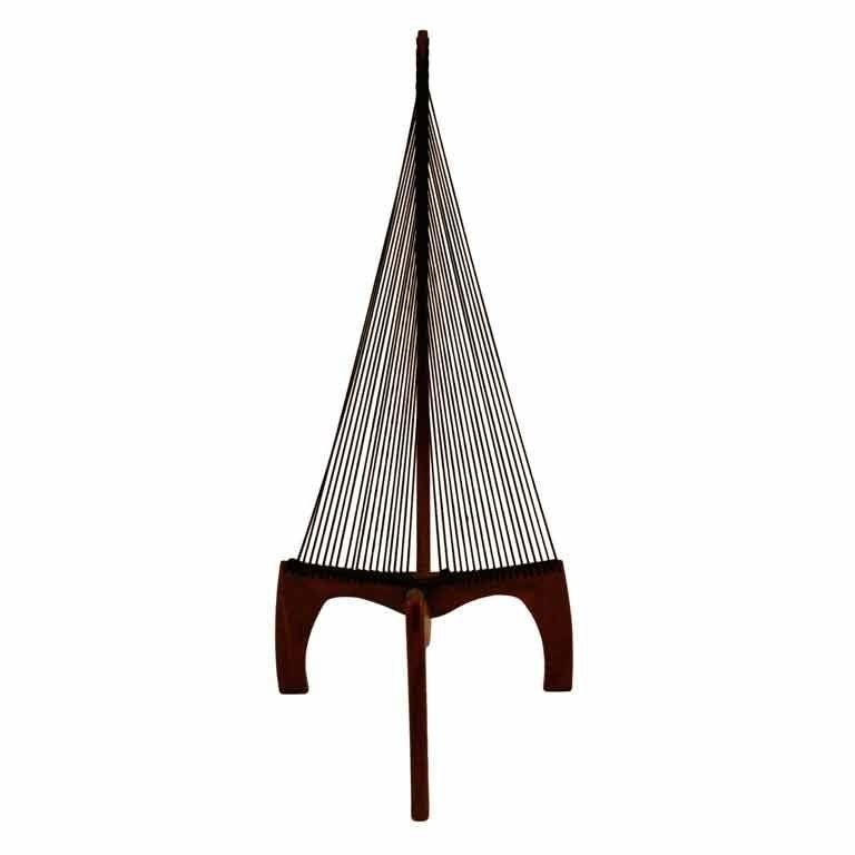 Harp Chair Attributed to Jorgen Hovelskov For Sale