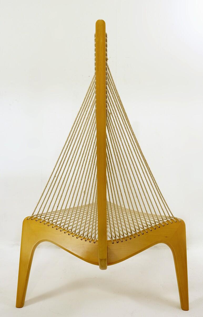 Mid-20th Century ''harp chair'' by Jørgen Høvelskov and Jorgen Christensen, Denmark, 1963