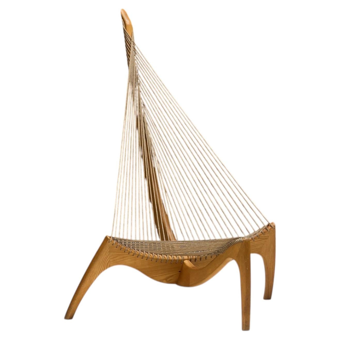 Chaise Harp, création de Jørgen Høvelskov pour Christensen & Larsen, Danemark, années 1960