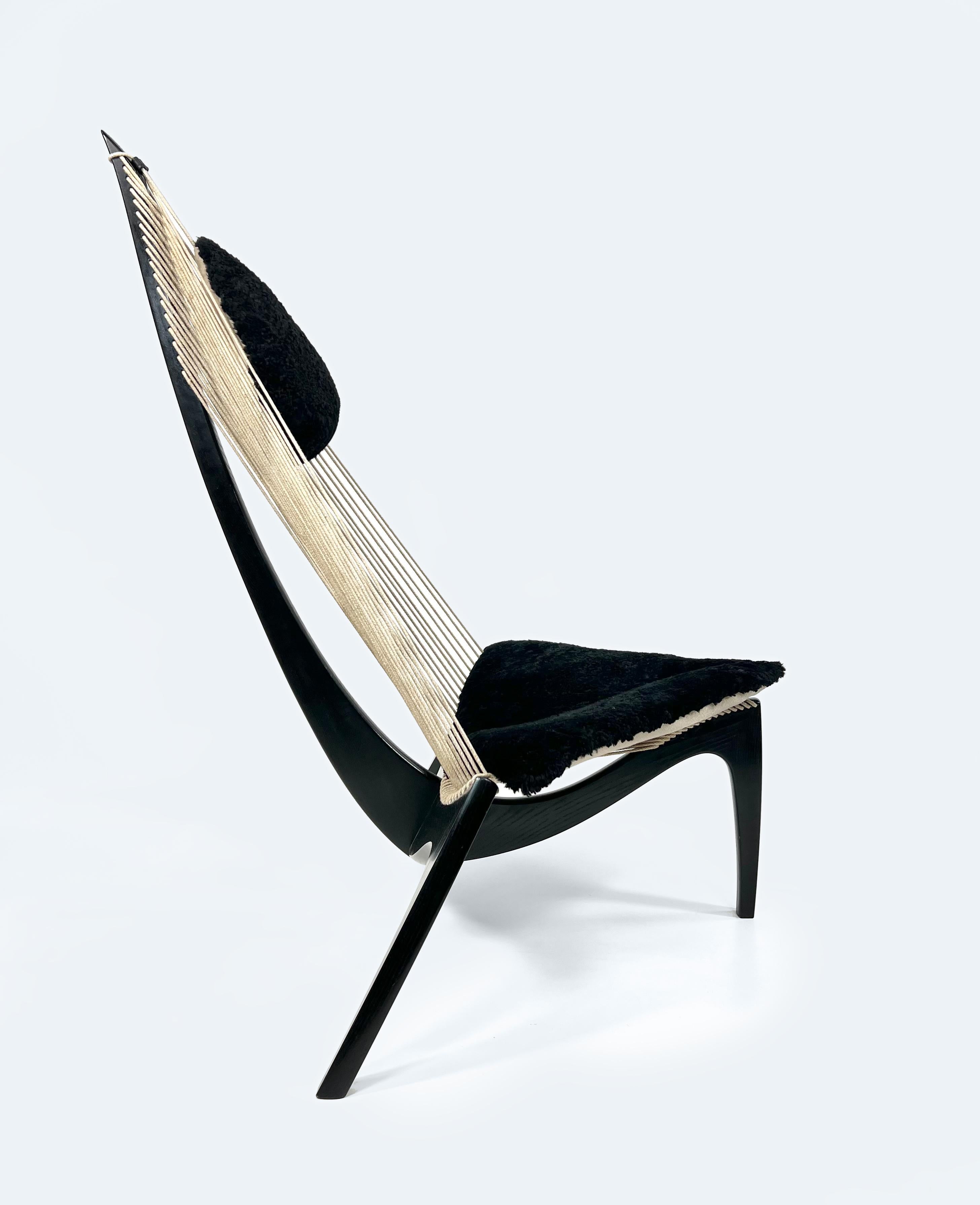 Silla Arpa de Jørgen Høvelskov para Christensen & Larsen Møbelhandverk, 1968 Danés en venta