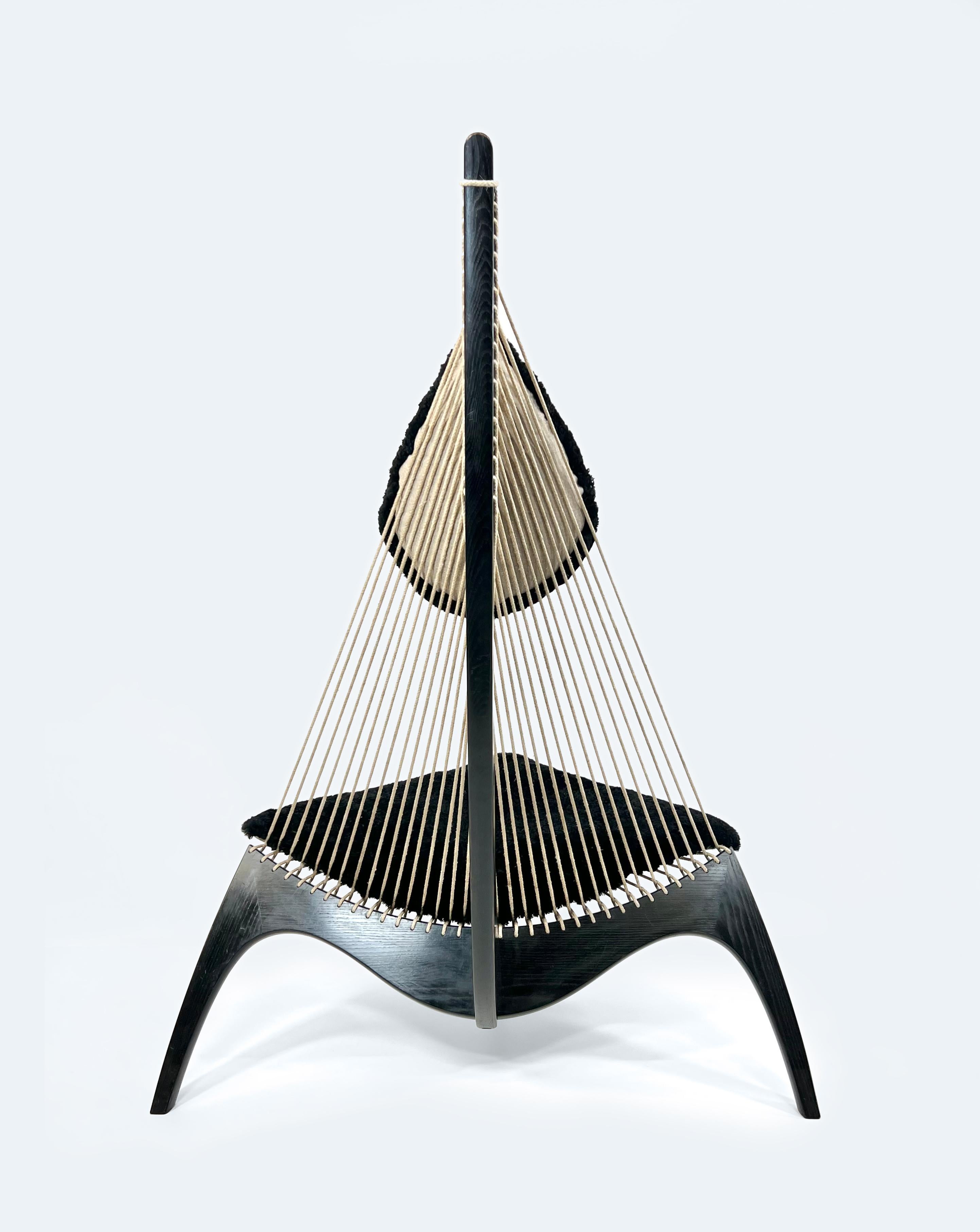 Silla Arpa de Jørgen Høvelskov para Christensen & Larsen Møbelhandverk, 1968 en Bueno estado para la venta en Reichenschwand, DE