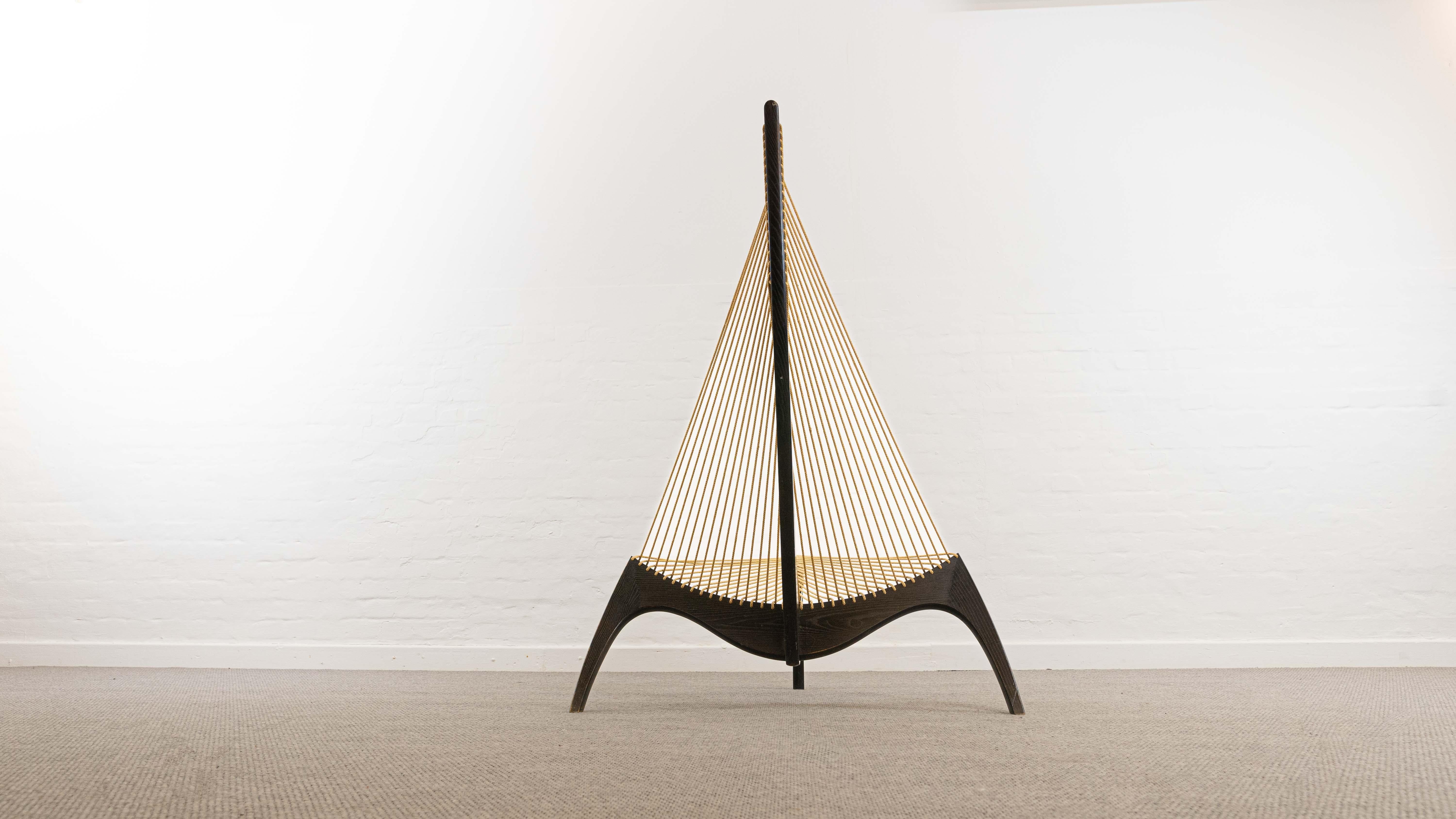 Scandinavian Modern Harp Chair Designed by Jørgen Høvelskov for Christensen & Larsen, Denmark For Sale