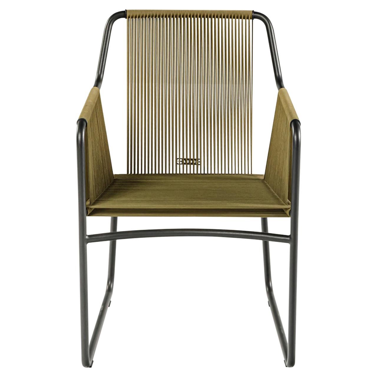 Harp Chair in Olive Green by Rodolfo Dordoni