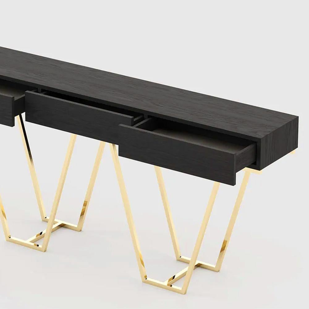 Contemporary Harp Console Table For Sale