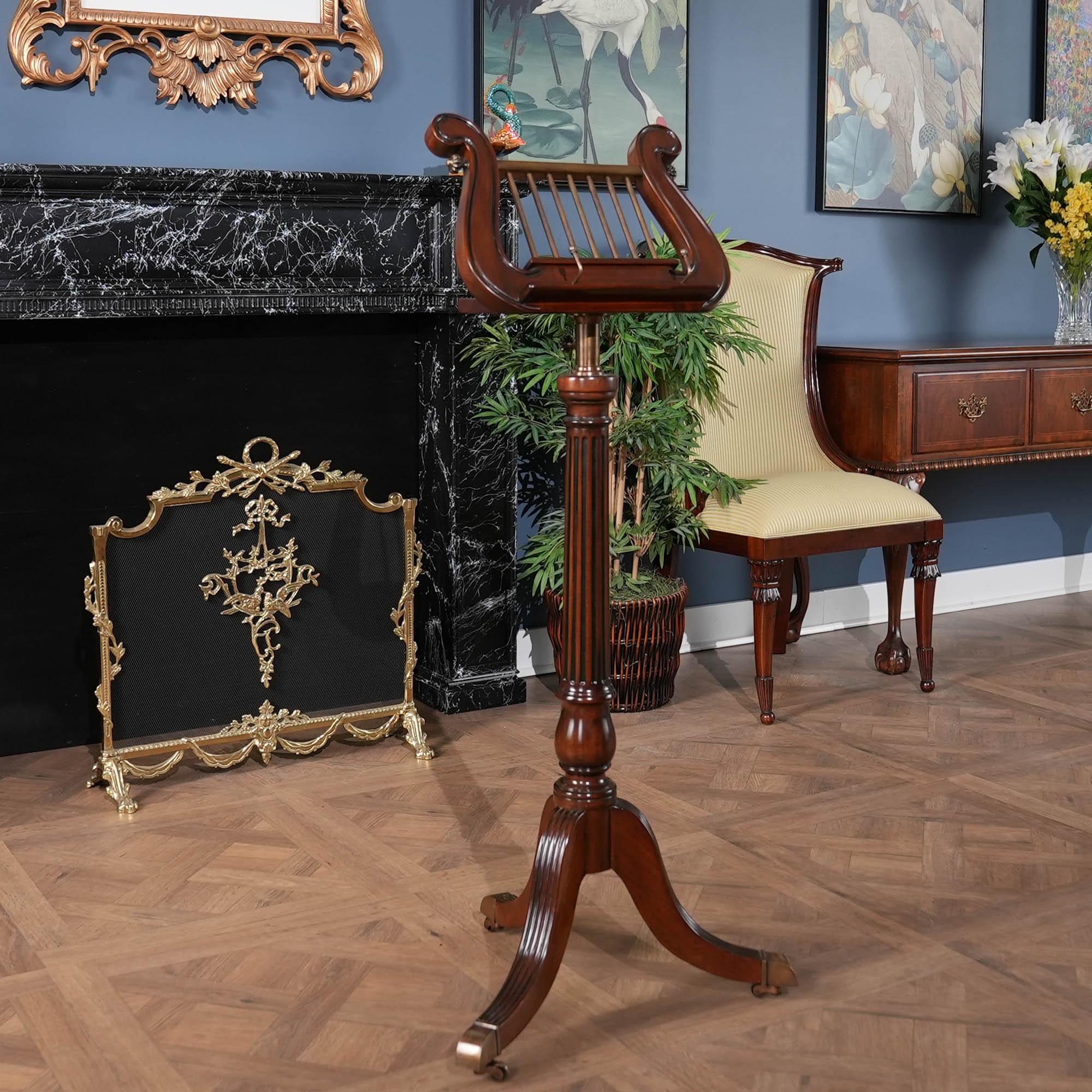 Renaissance Stand de musique pour harpe en vente