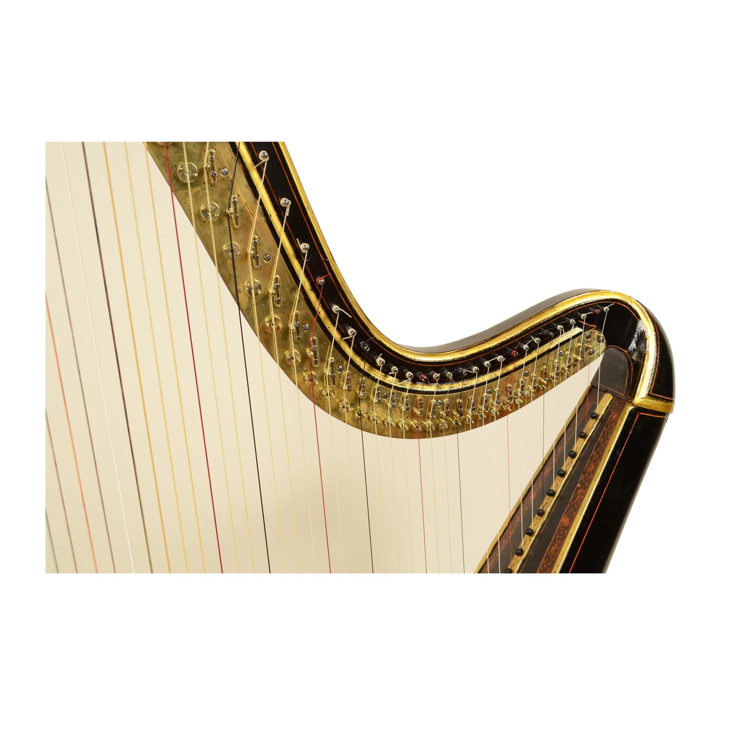 British Harp Signed by Sebastian Erard's Patent Harp N. 881 N. 18, 1808-1809