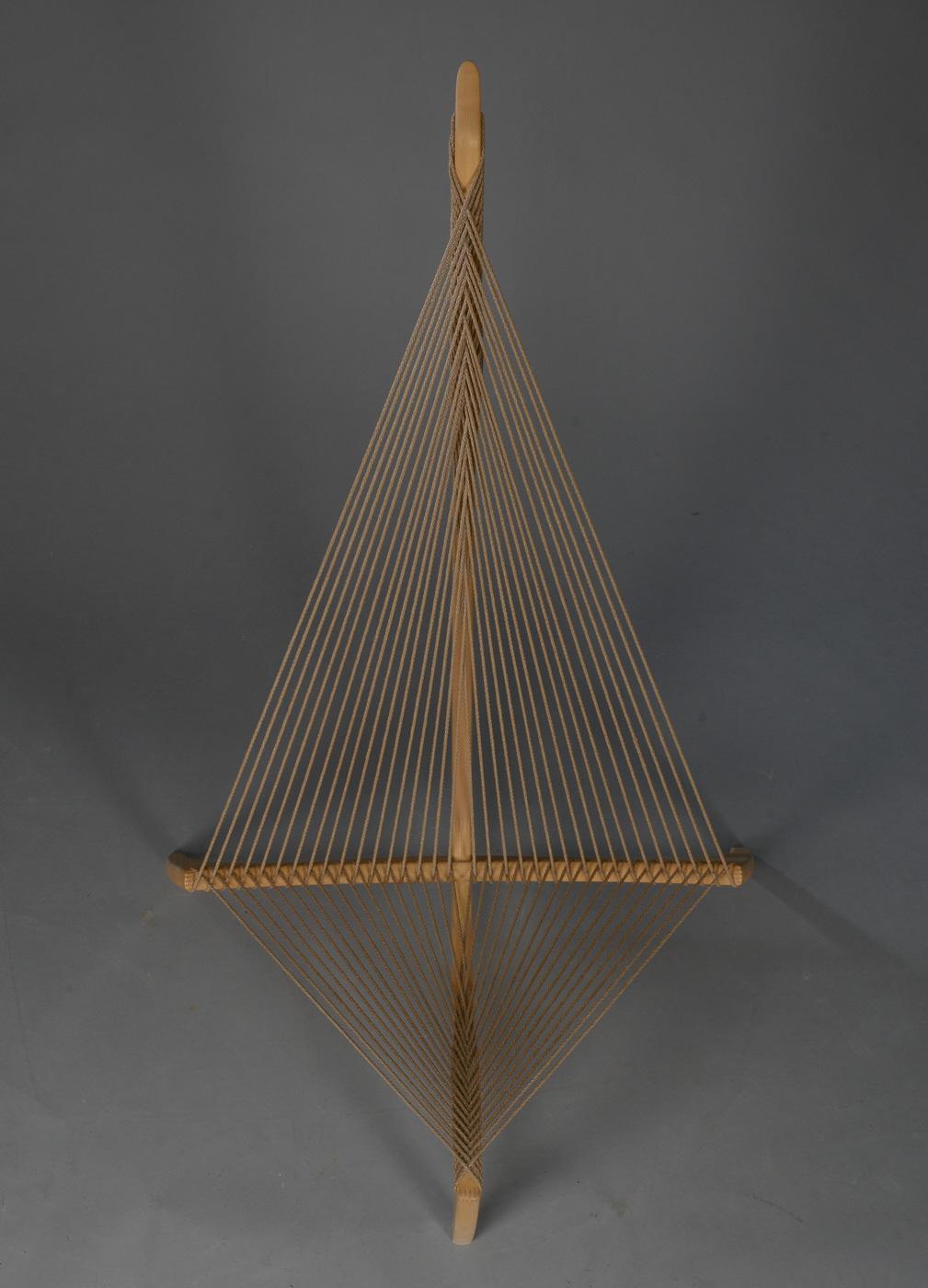 Rope Harp String Chair by Jørgen Høvelskov Jorgen Hovelskov Harpchair Midcentury