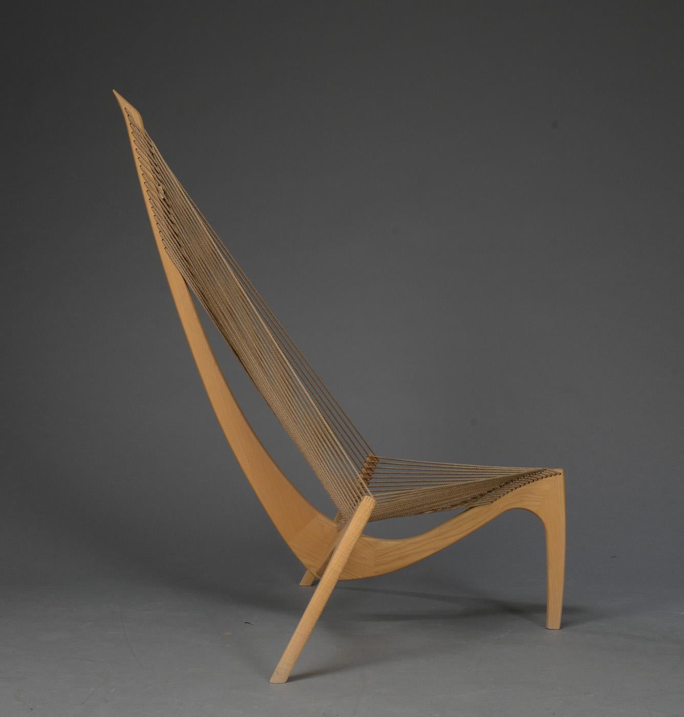 Late 20th Century Harp String Chair by Jørgen Høvelskov Jorgen Hovelskov Harpchair Midcentury