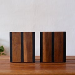 Harpswell House Slate and Walnut Bookends