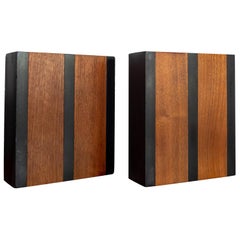 Harpswell House Slate and Walnut Bookends