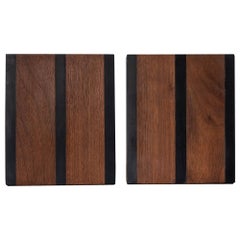 Harpswell House Slate and Walnut Bookends