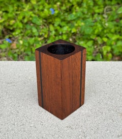 Harpswell House Walnut & Slate Pencil Holder, c.1960