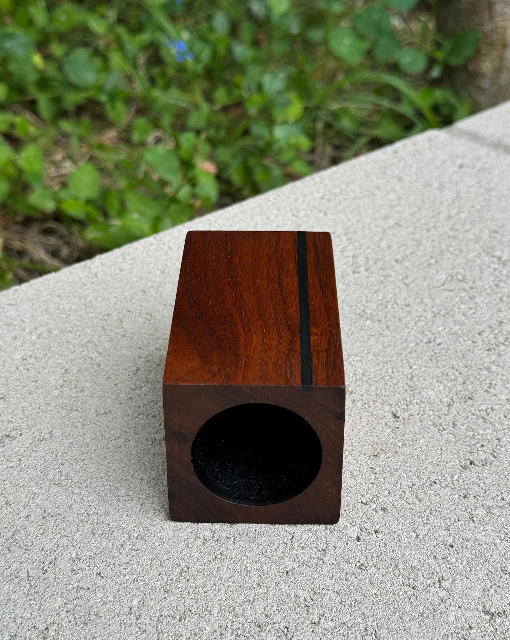 American Harpswell House Walnut & Slate Pencil Holder, c.1960 For Sale