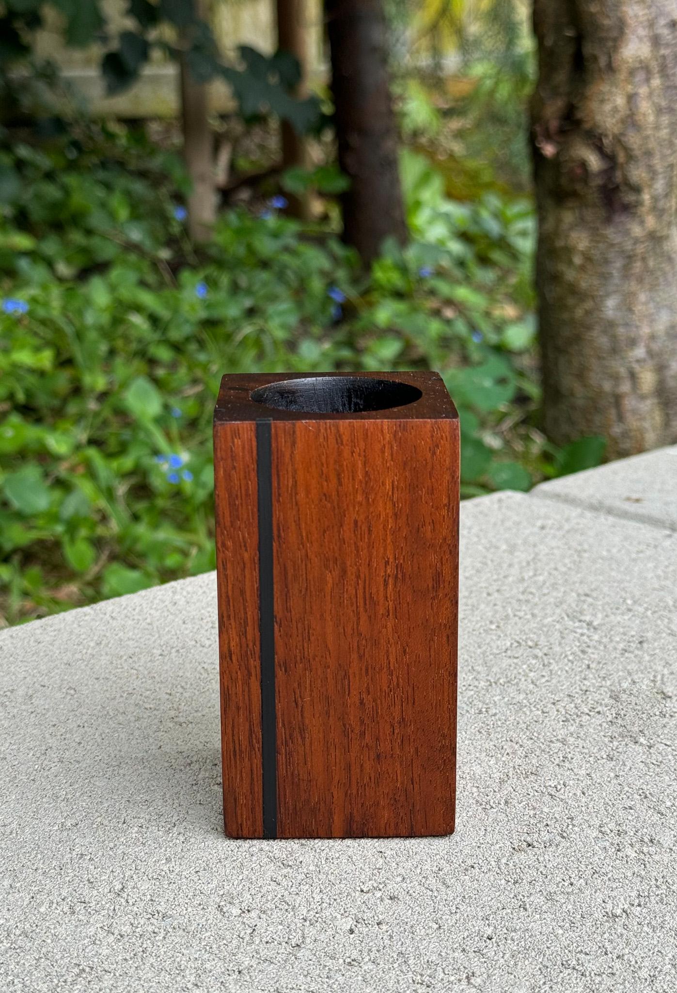 Harpswell House Walnut & Slate Pencil Holder, c.1960 For Sale 2